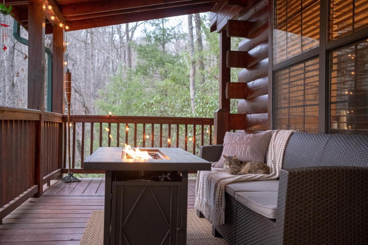 Villa Three Dog Night - Pet-Friendly Cabin With Hot Tub à Blue Ridge Extérieur photo